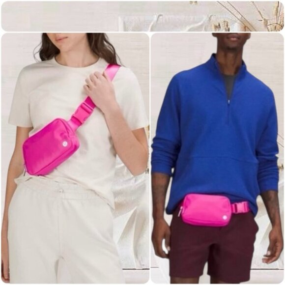 RARE! NEW Lululemon Everywhere Belt Bag (1L)  - SONIC PINK - Dopamine Unisex - Picture 12 of 12